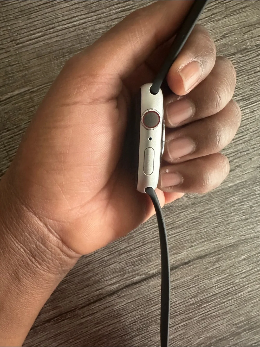 Apple Watch Series 8 - Platinum W/ Black Sports Band, Charger, Screen Protector